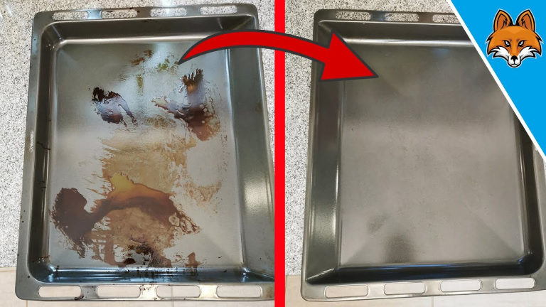 How to Remove Burnt Residue from Baking Tray Easily