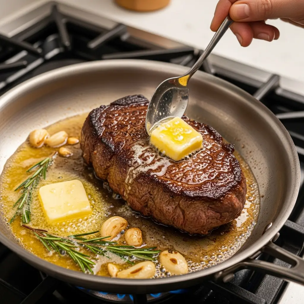 How to Cook Steak on Stove with Butter